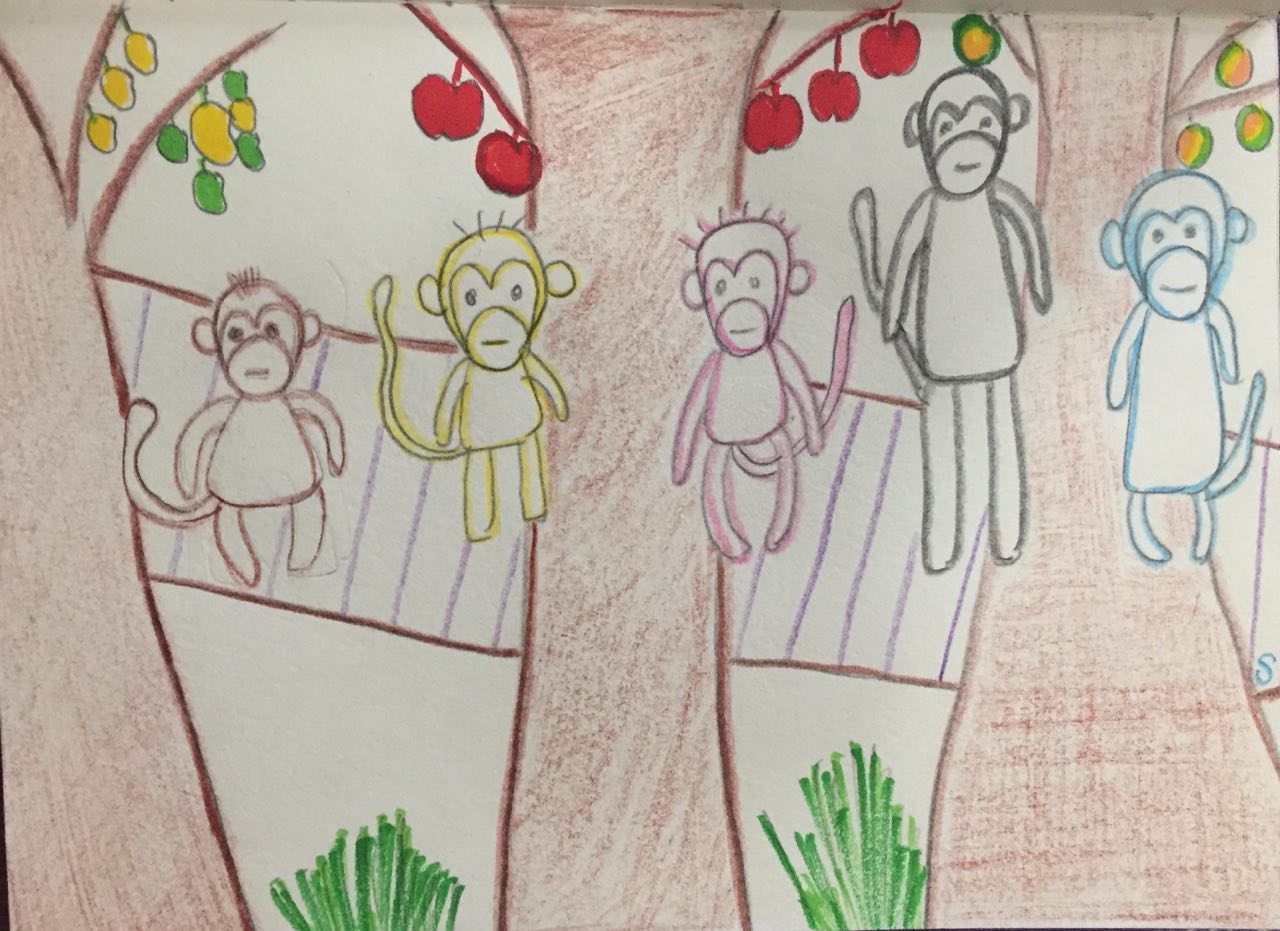 Monkey Land - Illustration by Sowmya